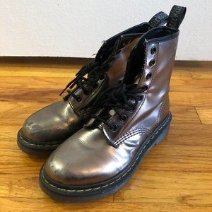 Doc Marten Metallic Boots Size 6